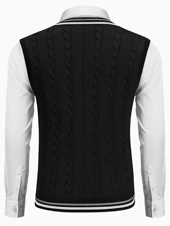 Duane - Maglione Senza Maniche Con Scollo a V