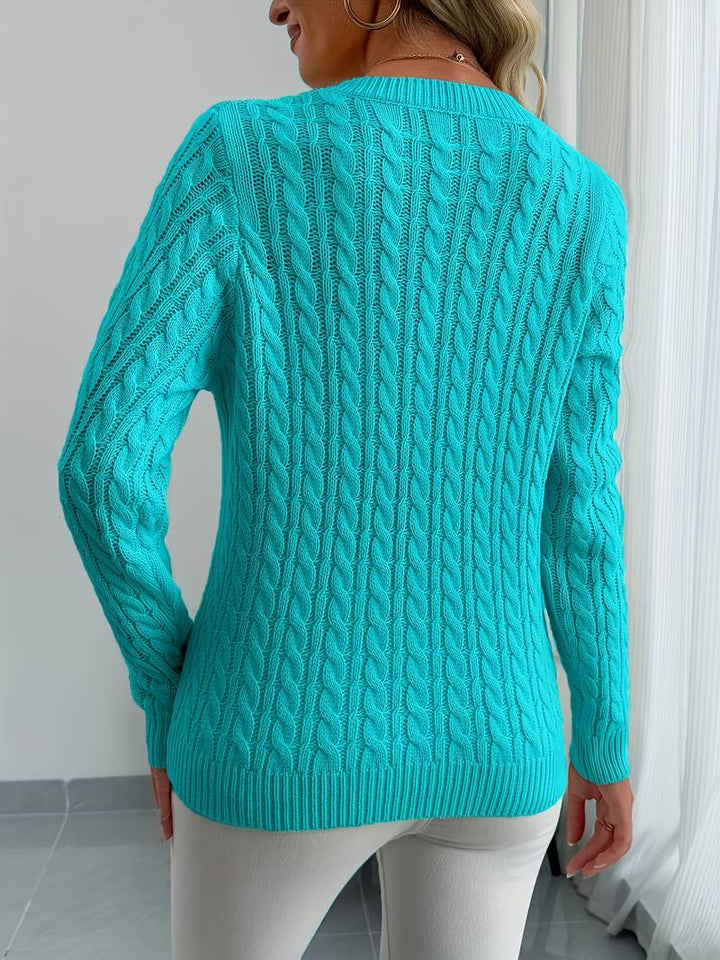 Sivanit - Maglione a Maniche Lunghe a Costine