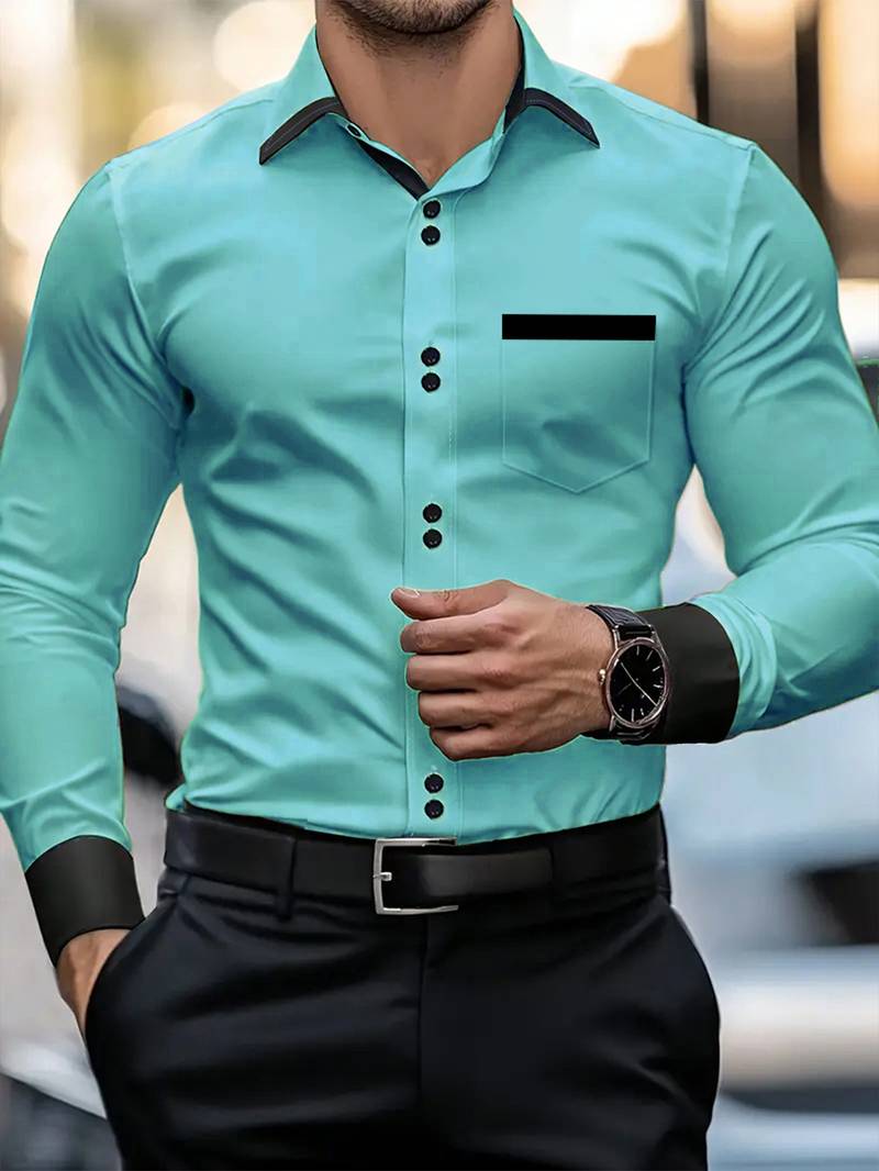Shoval - Elegante Camicia a Maniche Lunghe Con Bottoni