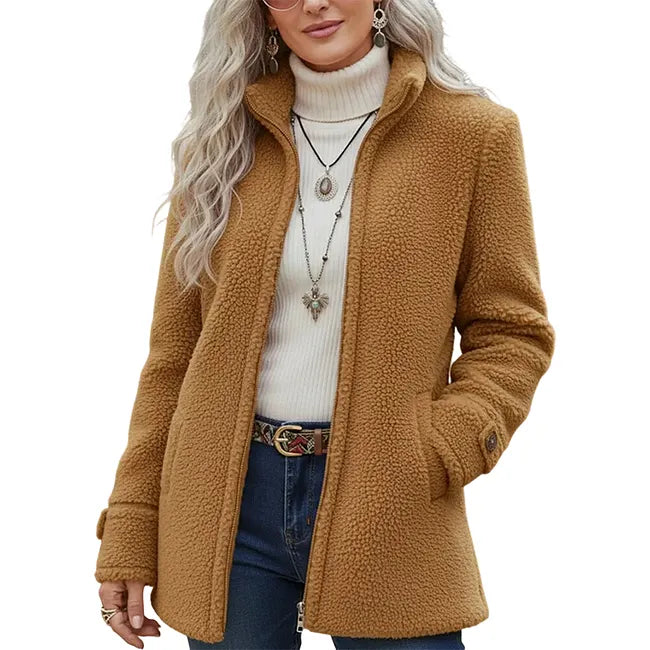 Elanne - Giacca Casual Con Collo Alto
