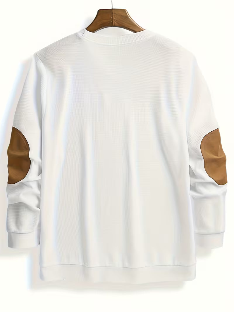 Joaol - Felpa Casual in Maglia a Nido D'ape