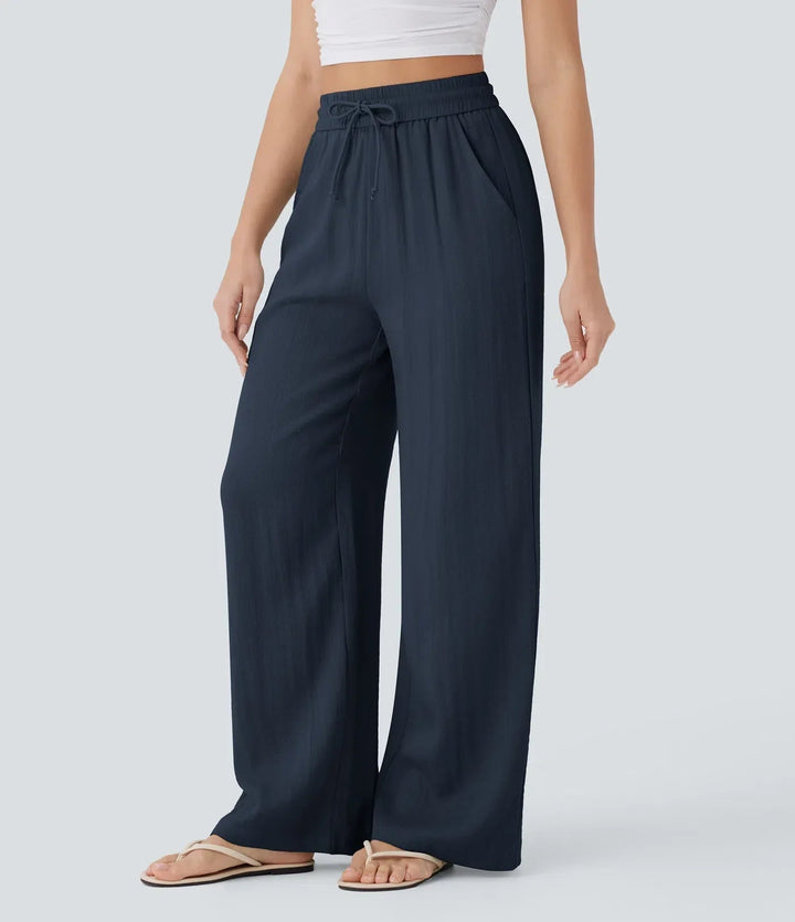 Zafeiria - Pantaloni Di Lino Eleganti