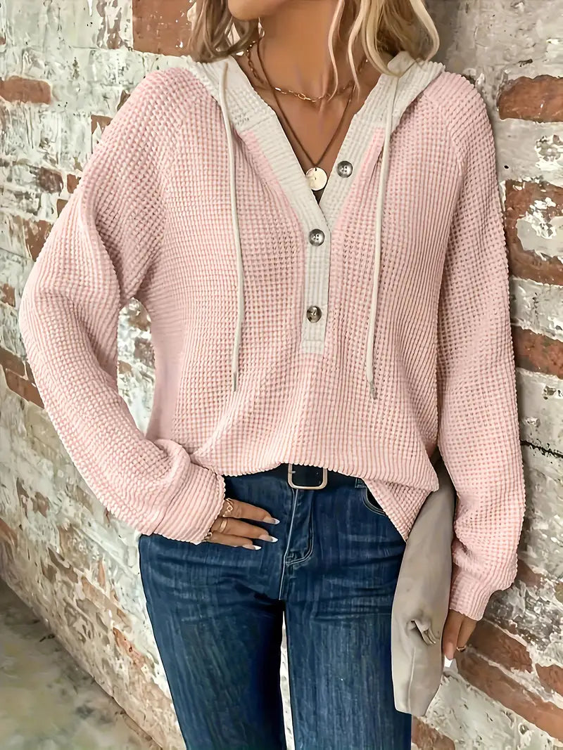 Snezhana - Felpa Con Cappuccio A Maniche Lunghe Con Coulisse Sul Davanti