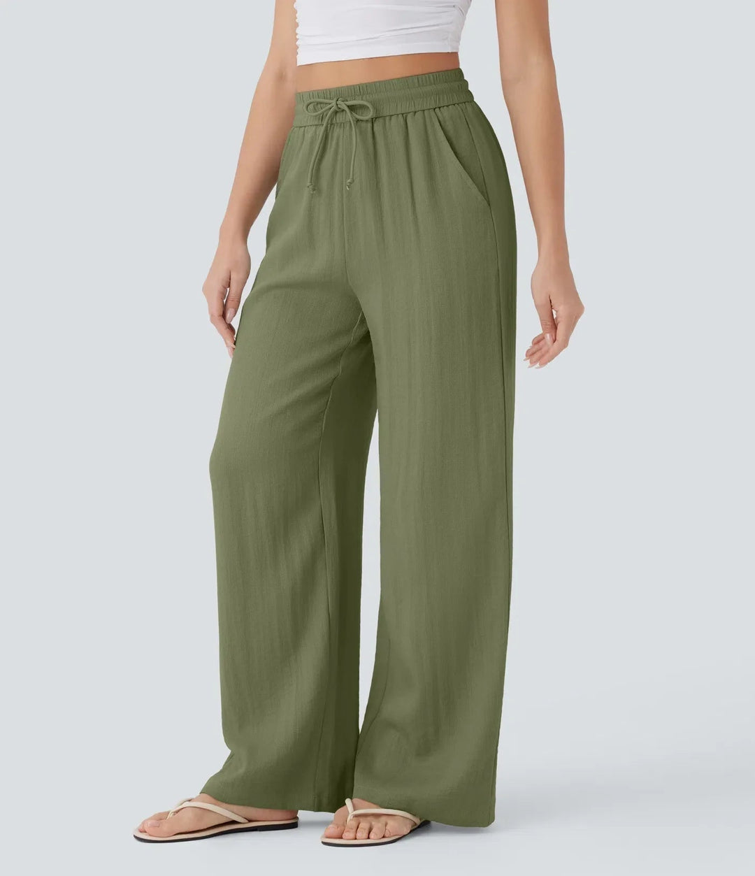 Zafeiria - Pantaloni Di Lino Eleganti