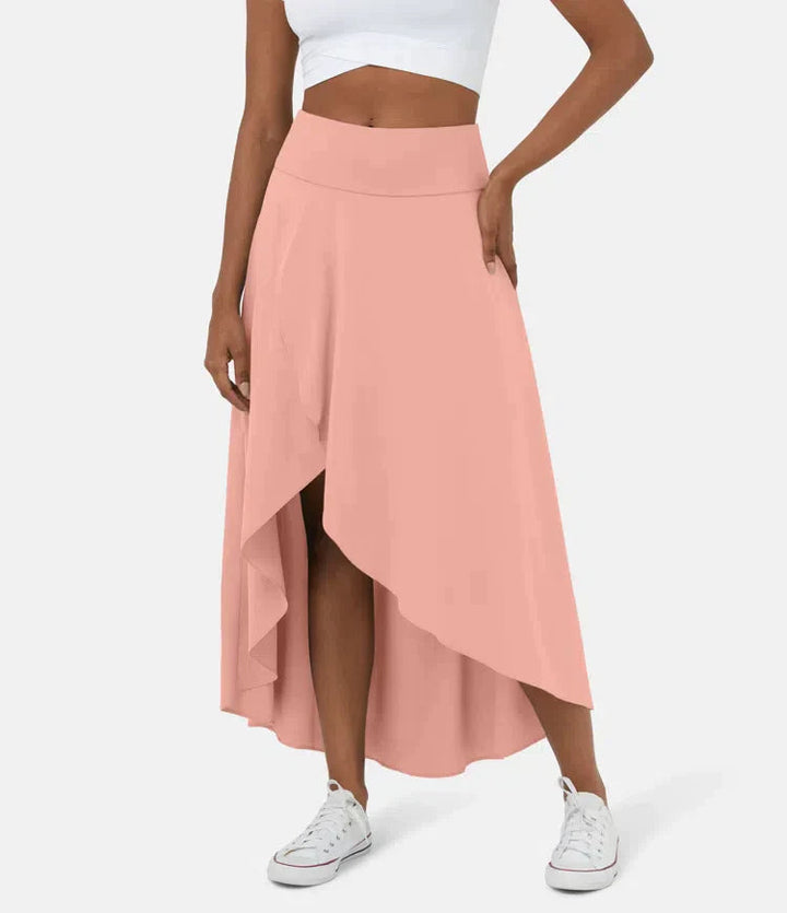 Keisha - Gonna Midi Casual Con Vita Alta E Gonna Svasata Profonda