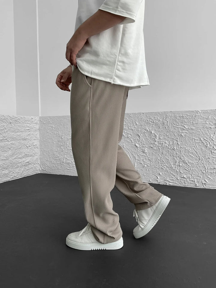 Wigand – Pantaloni In Spandex a Coste Comfort