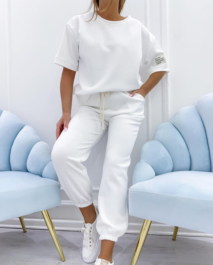 Nalaya - Elegante Manica Corta Due Pezzi Completo