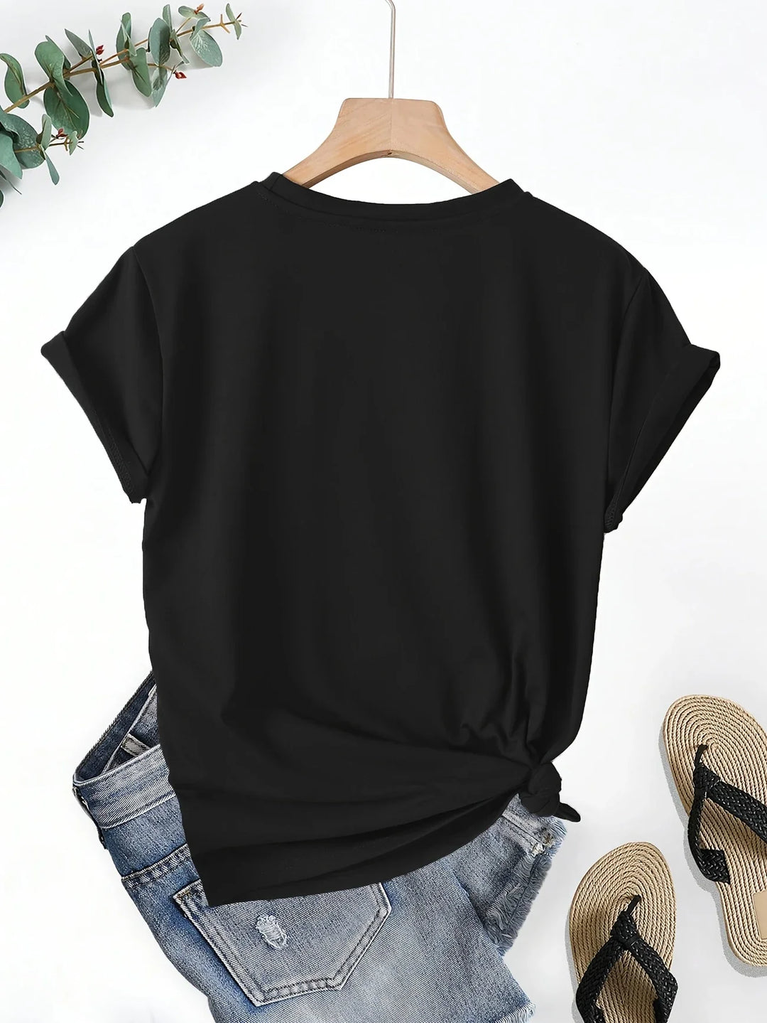 Larson - Casual Manica Corta Maglietta Con Stampa Cuore