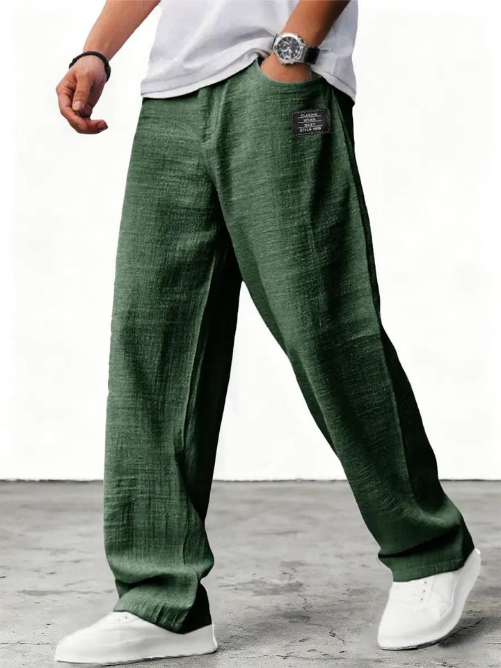 Lushan - Pantaloni Larghi in Lino