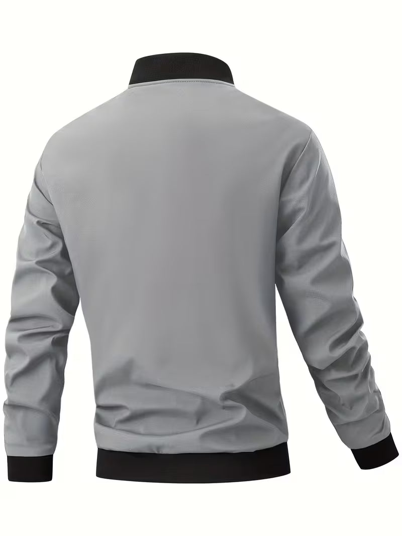 Akrum - Giacca Bomber Casual Con Cerniera