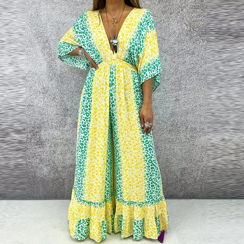Anthea - Elegante Tuta Con Scollo a V e Vita Alta