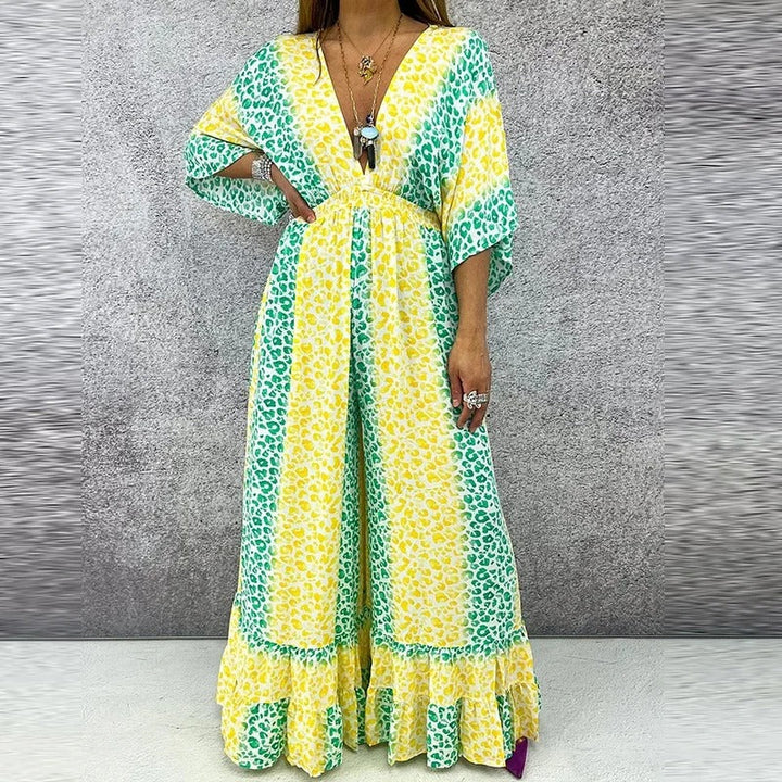 Anthea - Elegante Tuta Con Scollo a V e Vita Alta