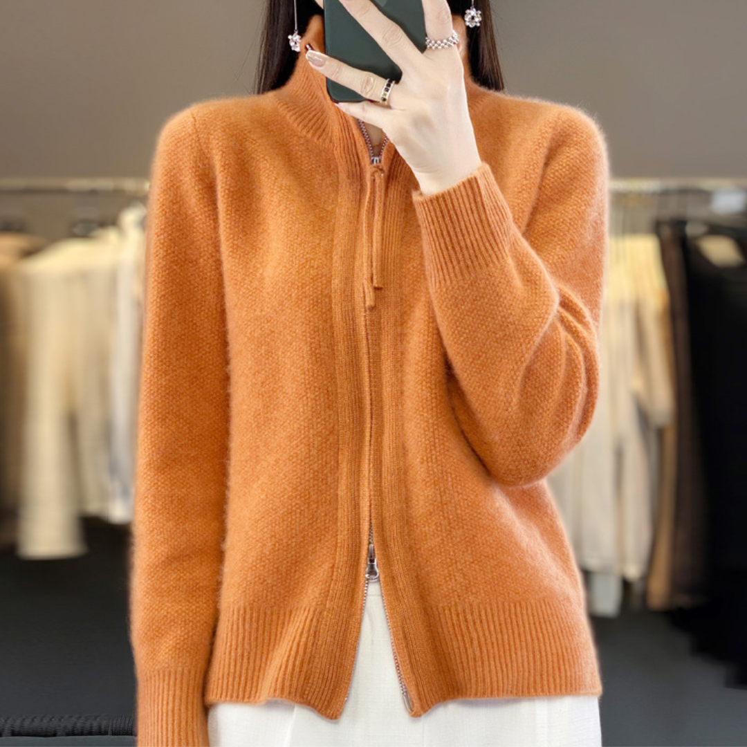 Trudi - Cardigan Con Cerniera In Lana e Cashmere