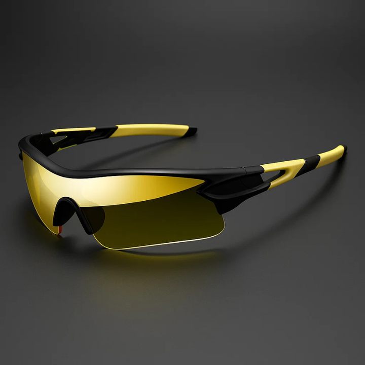 VeloShade - Occhiali da Sole Sportivi da Ciclismo Avvolgenti con Lenti a Specchio