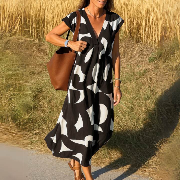 Gabby - Abito Lungo Con Scollo a V
