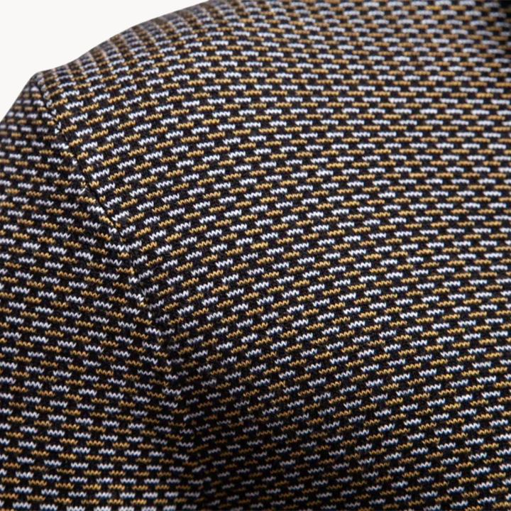 Limman - Maglione in Maglia Jacquard Con Mezza Zip