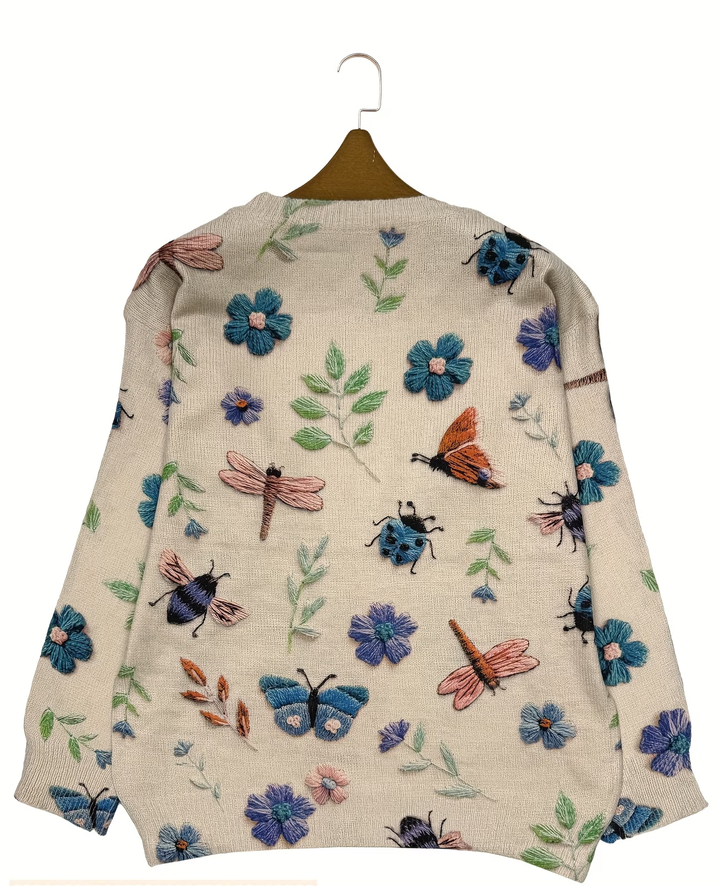 Lesa - Maglione Con Stampa Floreale E Di Insetti
