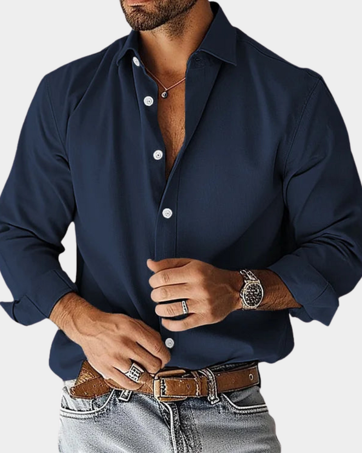 Pinchas - Camicia a Maniche Lunghe Con Bottoni