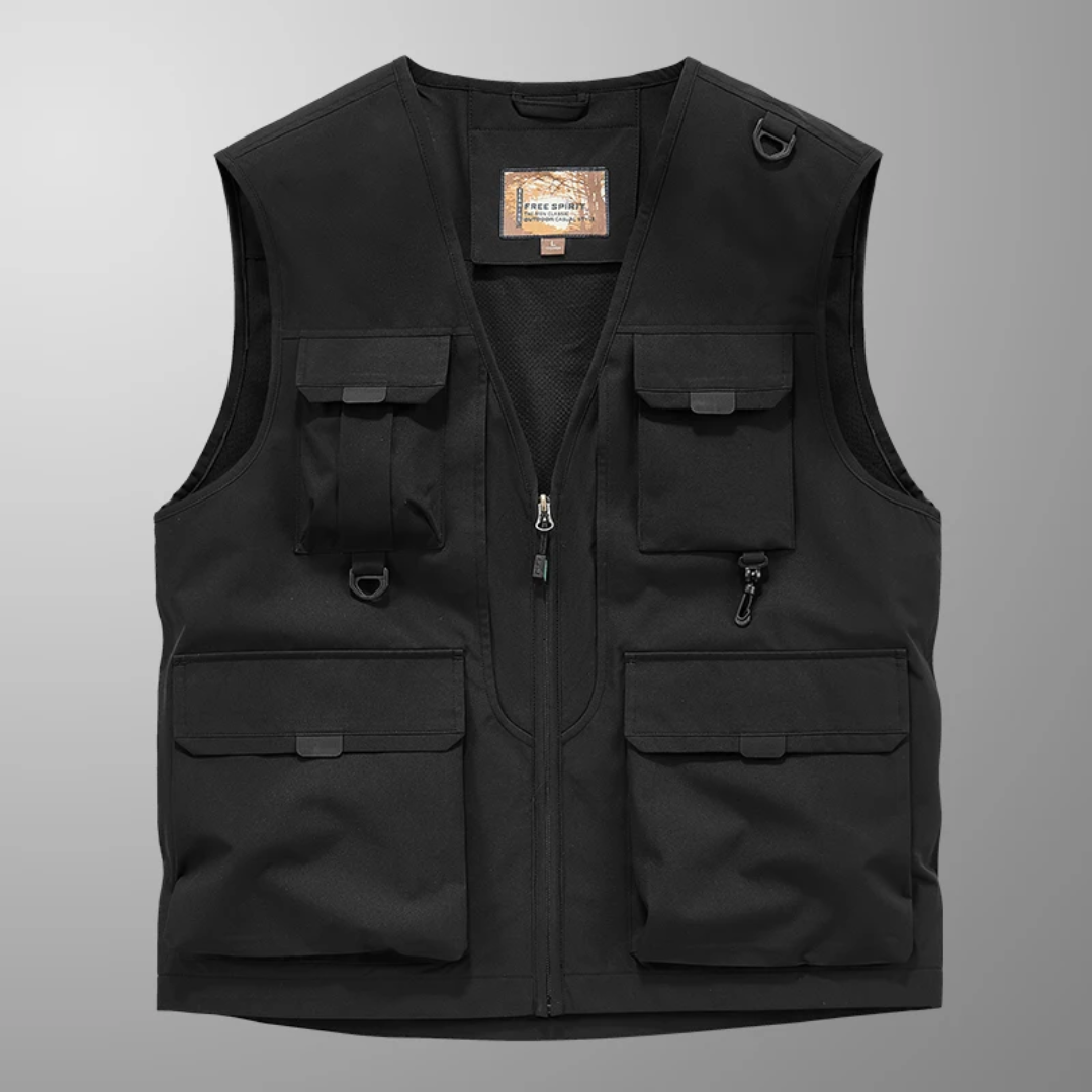Mose - Gilet Cargo Multitasche Traspirante