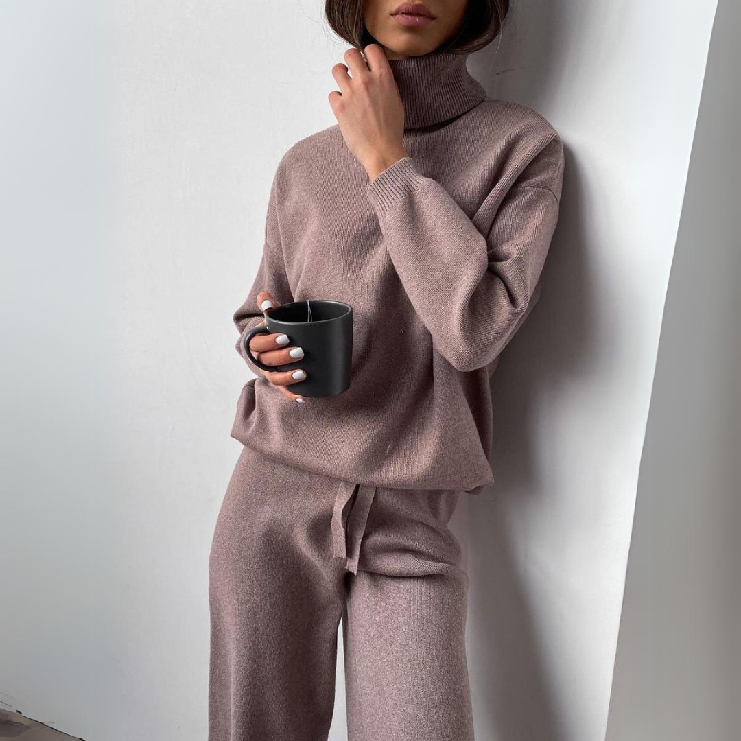 Brugman - Elegante Completo a Due Pezzi Con Collo Alto