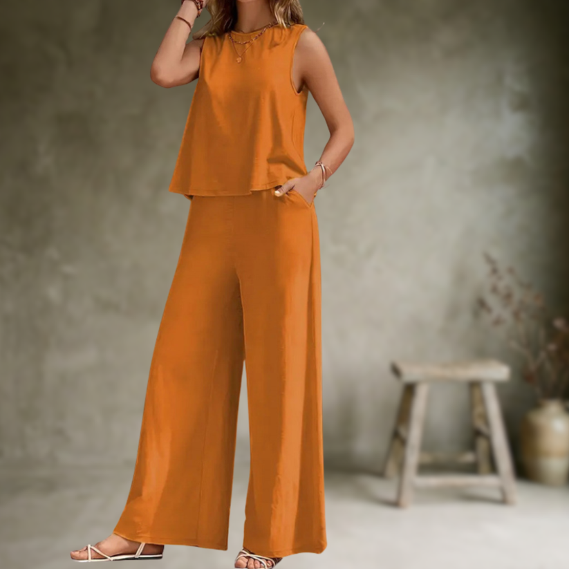 Alizeh - Elegante Completo a Due Pezzi Senza Maniche