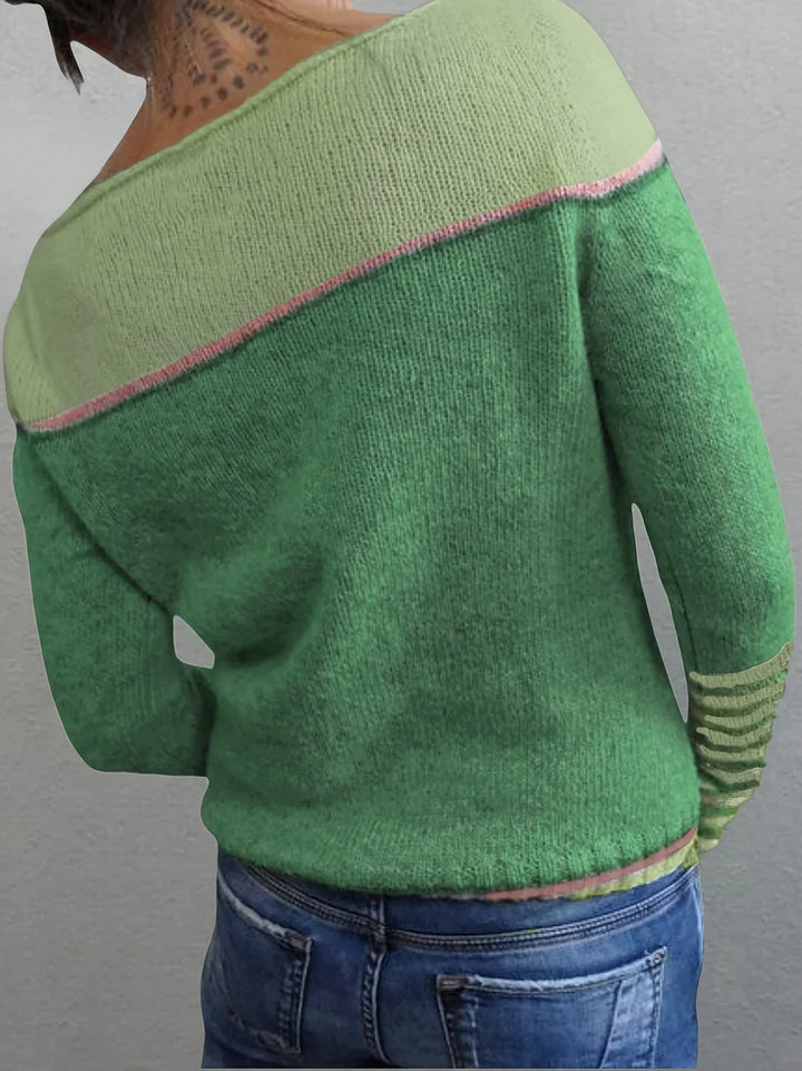 Talithia – Maglione A Maniche Lunghe Lavorato A Maglia A Righe