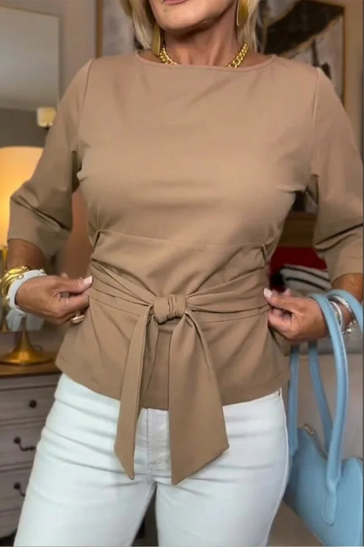 Shaniera - Top Elegante Con Laccio In Vita
