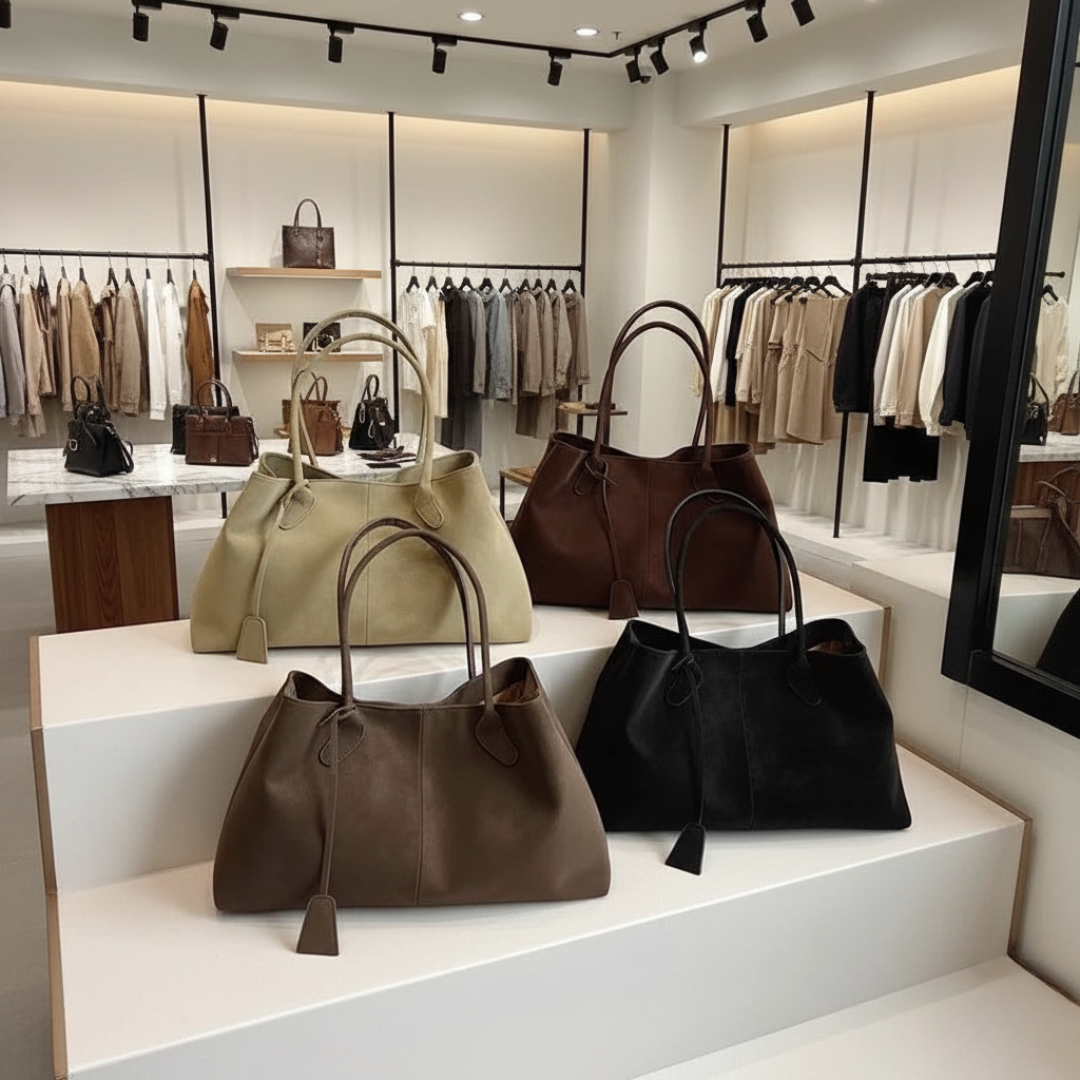 Umaiza - Borsa a Tracolla in Ecopelle Scamosciata alla Moda
