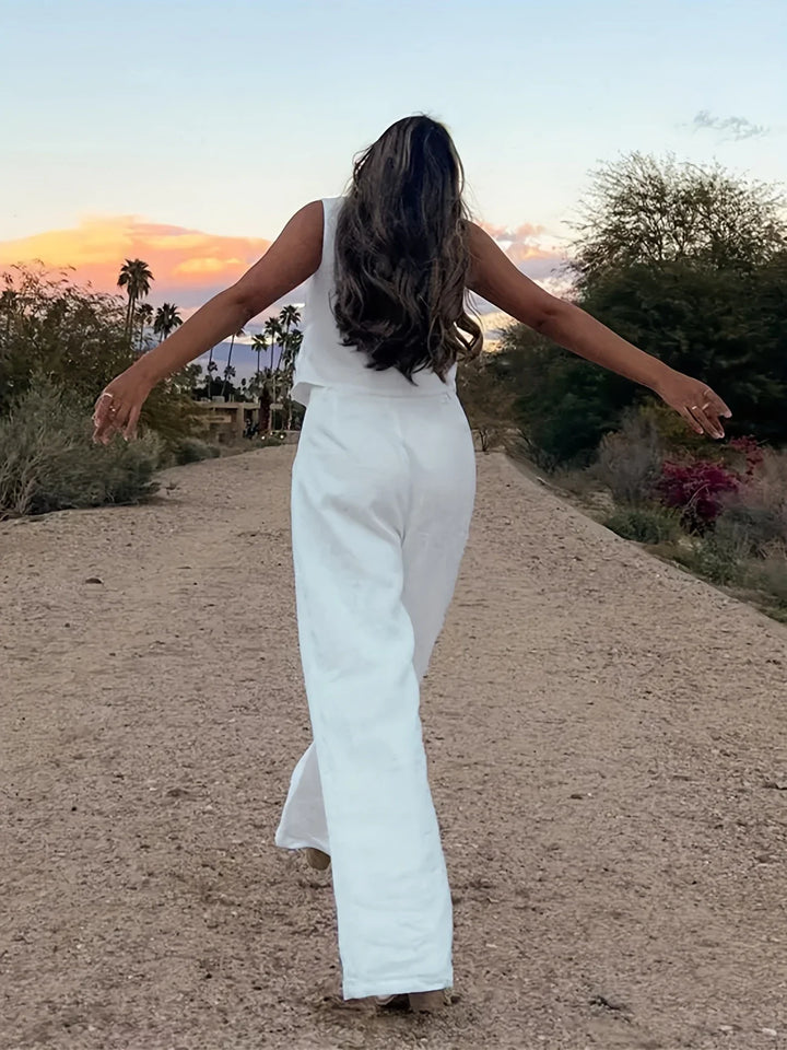 Jorja - Elegante Completo a Due Pezzi Senza Maniche