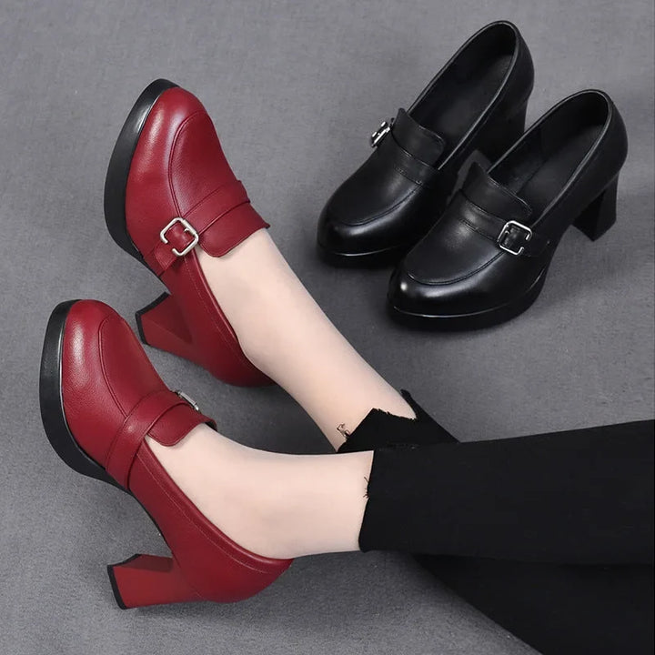 Sonnia - Scarpe Con Tacco in Pelle Versatili