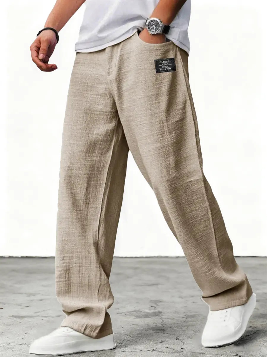 Lushan - Pantaloni Larghi in Lino