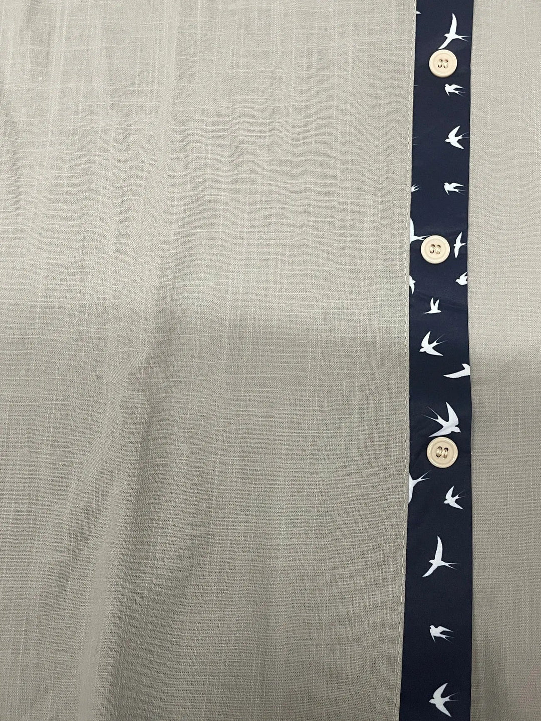 Trofim - Elegante Camicia Con Stampa Uccellino