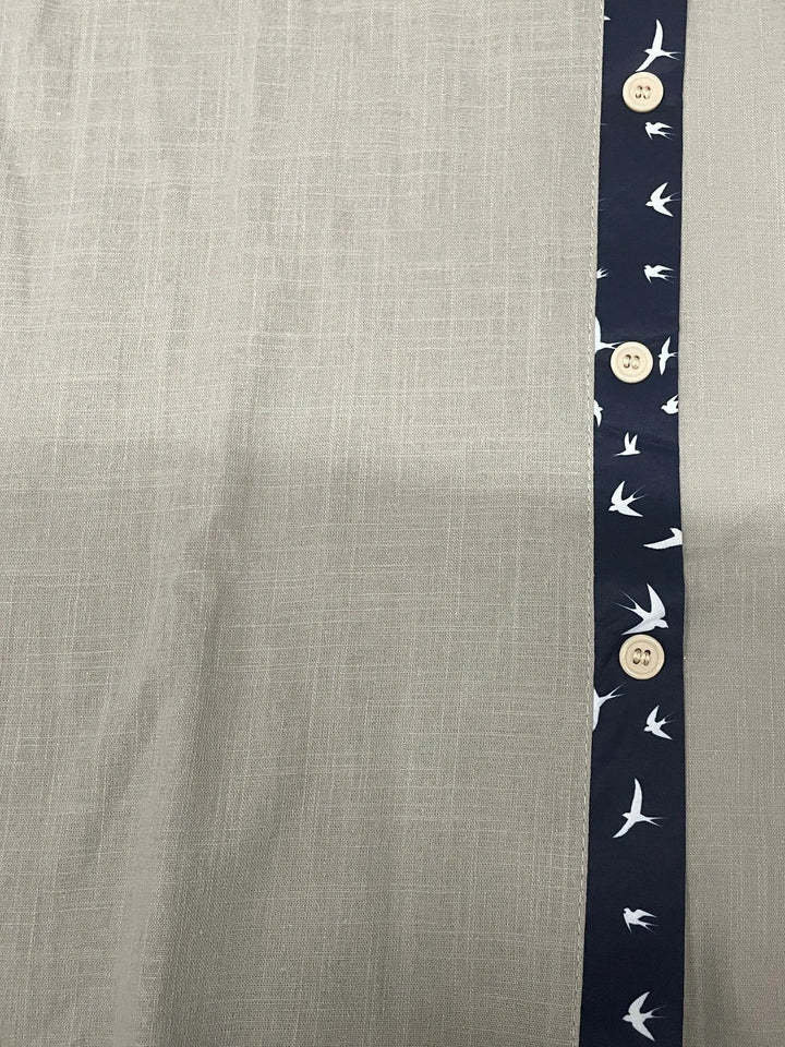 Trofim - Elegante Camicia Con Stampa Uccellino