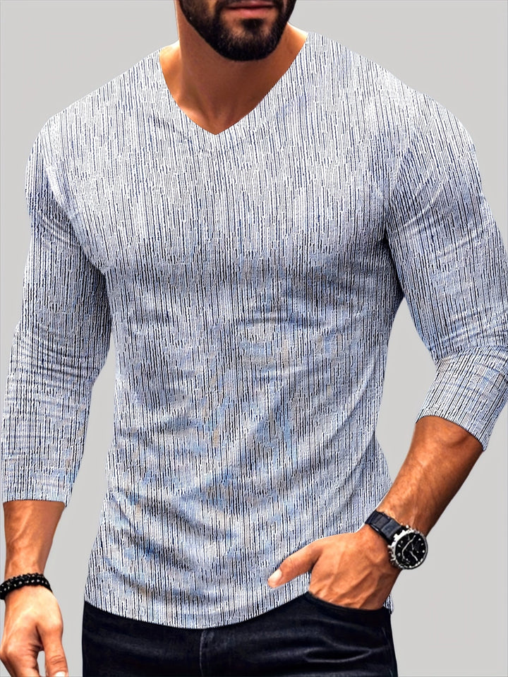 Usher - Maglietta Vestibilità Sottile Maniche Lunghe Con Scollo V