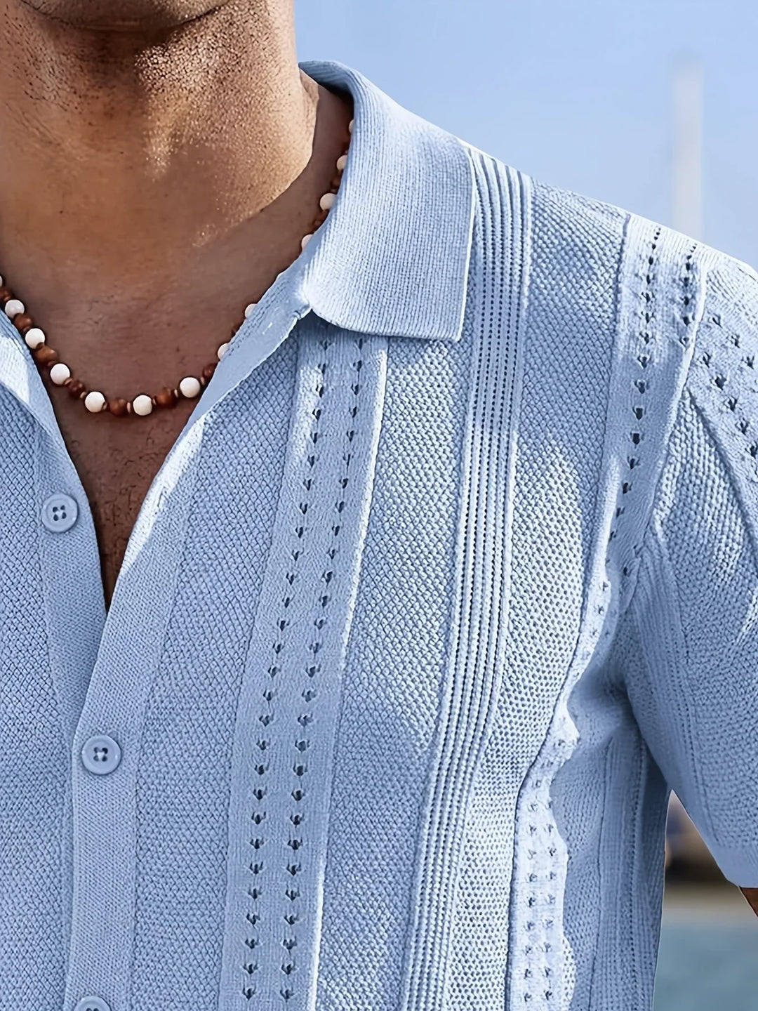 Semyon - Camicia Lavorata A Maglia Con Motivo Intricato Alla Moda