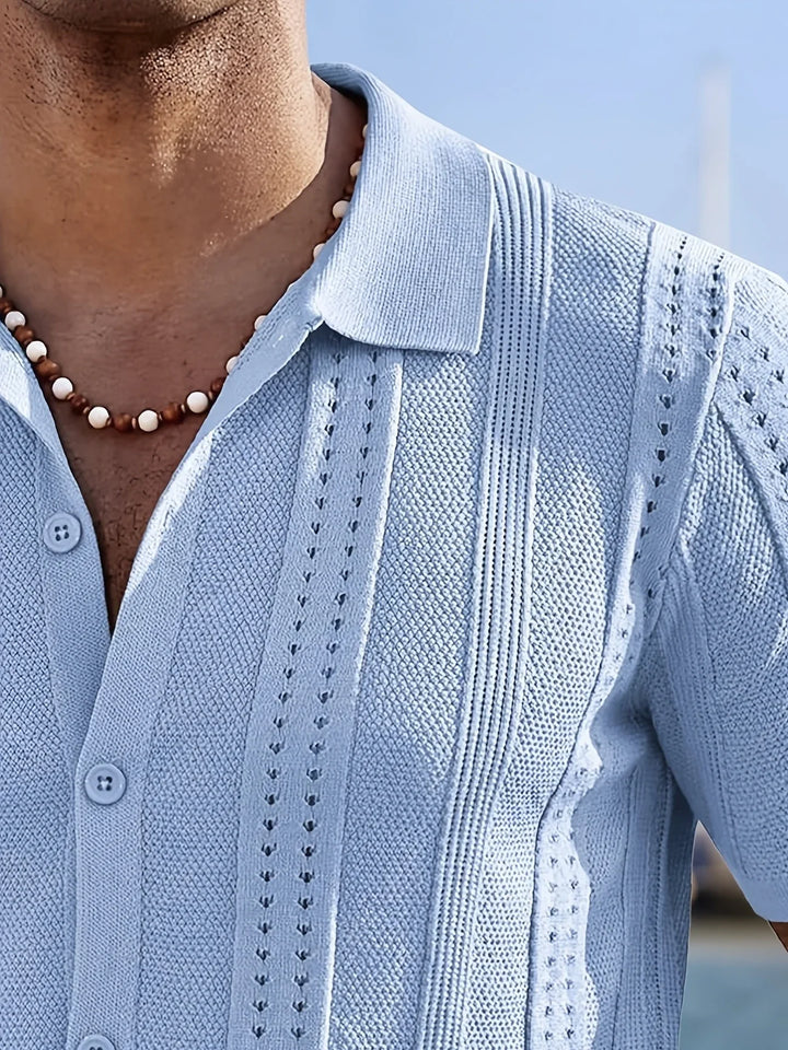 Semyon - Camicia Lavorata A Maglia Con Motivo Intricato Alla Moda