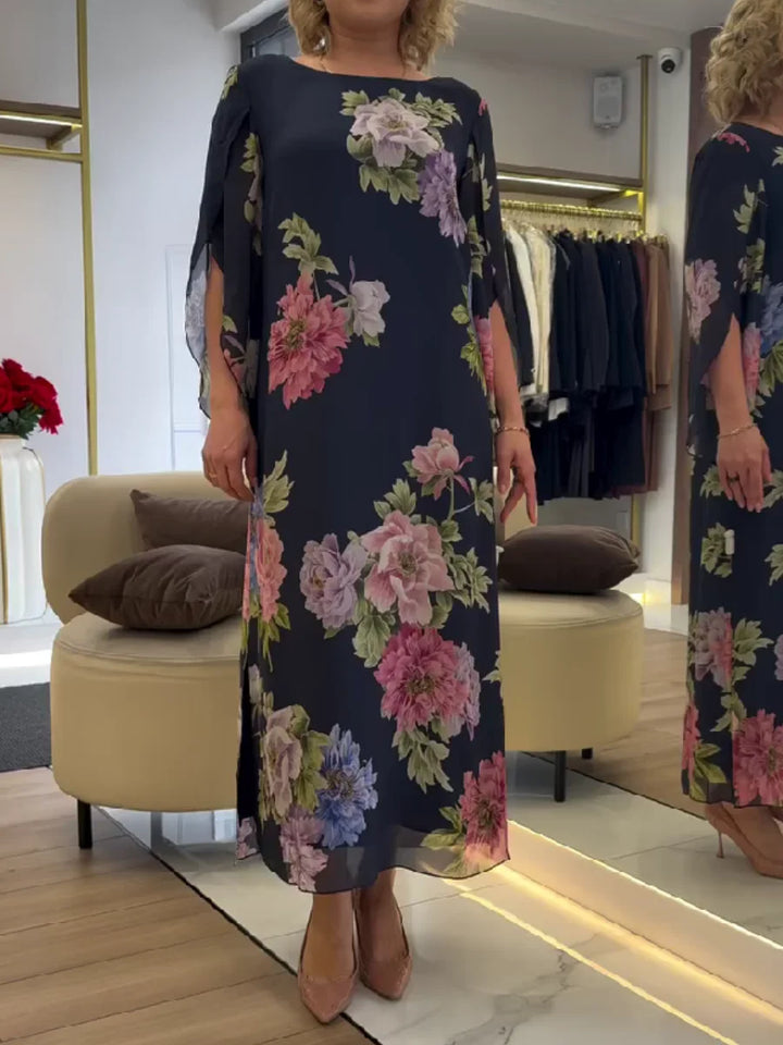 Yael - Abito Lungo Con Stampa Floreale
