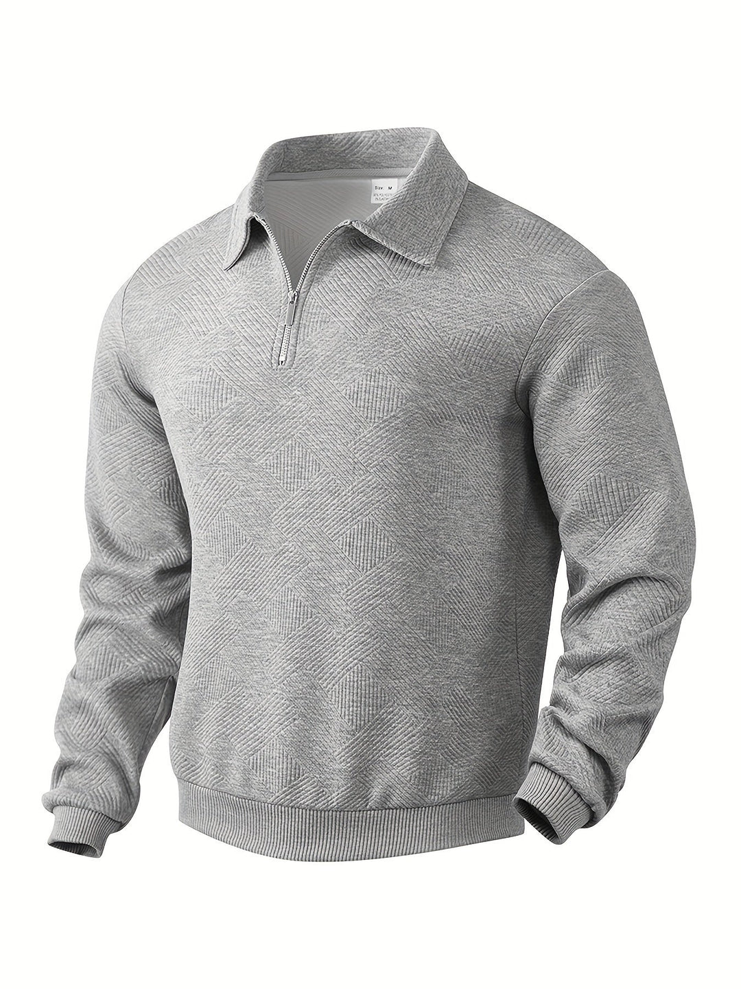 Baldrick - Felpa vintage con Zip e Disegno Geometrico