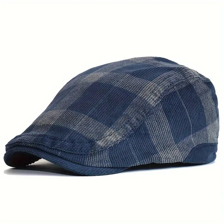 Enriko - Berretto Vintage in Cotone a Quadri