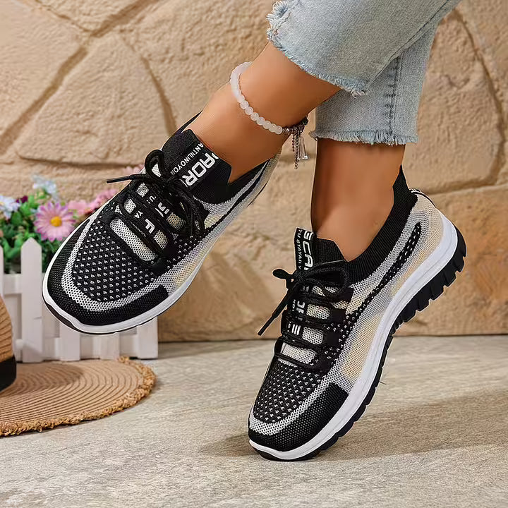 Loreta - Sneakers Traspiranti in Rete Sfumata