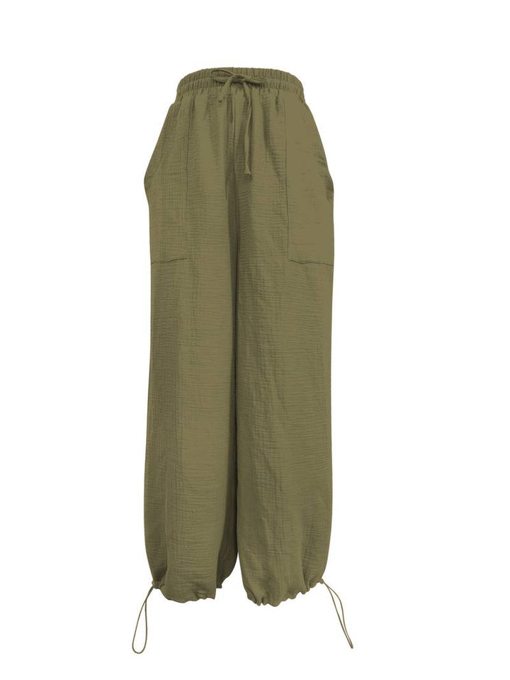 Marielle - Pantaloni Casual a Gamba Larga Lunghezza Alla Caviglia