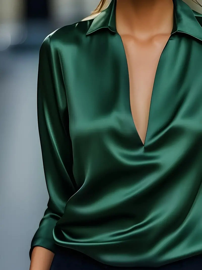 Nadene - Camicetta Con Scollo a V Premium