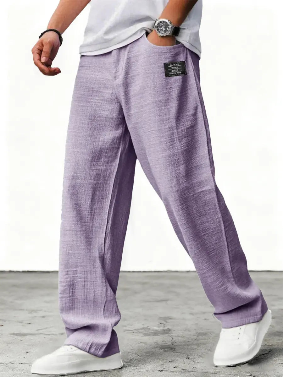 Lushan - Pantaloni Larghi in Lino