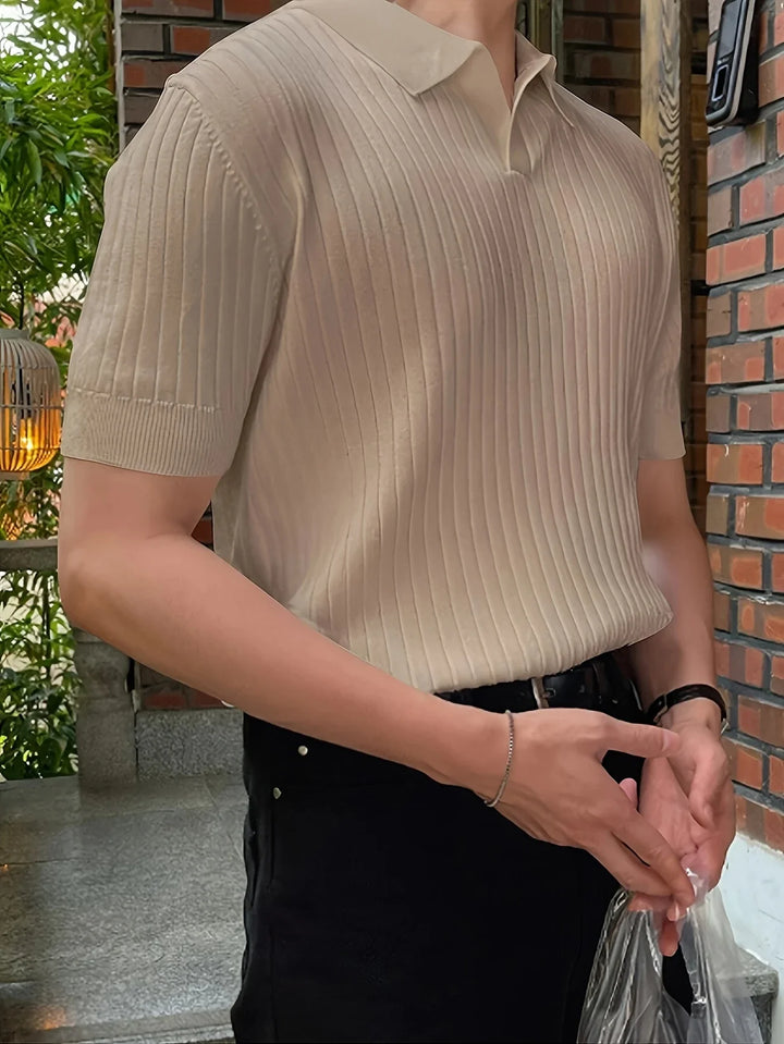 Avgustin - Polo Casual A Mniche Corte