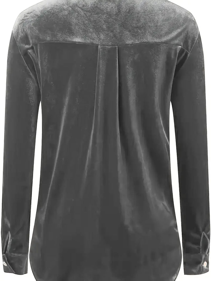Geanie - Camicia a Maniche Lunghe Con Tasche Frontali