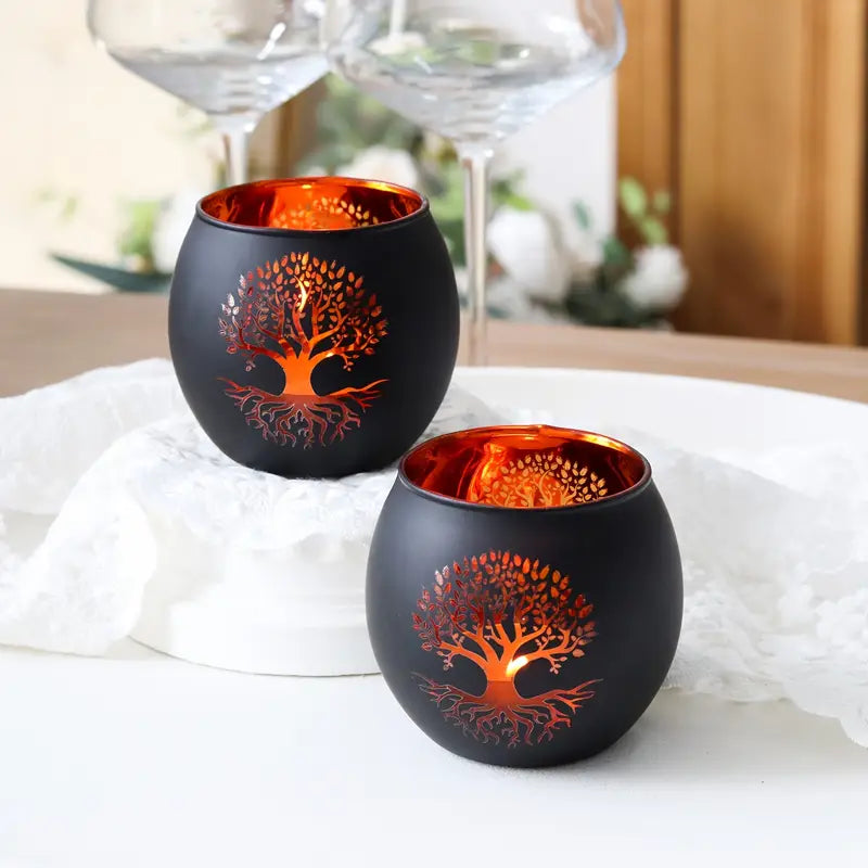 GlowRoot - Set Portacandele Albero Della Vita