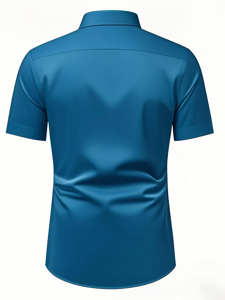 Ezra - Elegante Camicia Vestibilità Aderente Con Bottoni
