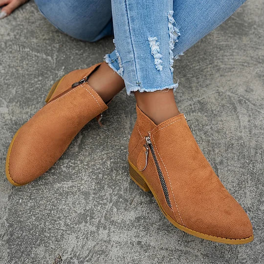 Farah - Stivaletti Ortopedici Pelle Con Cerniera