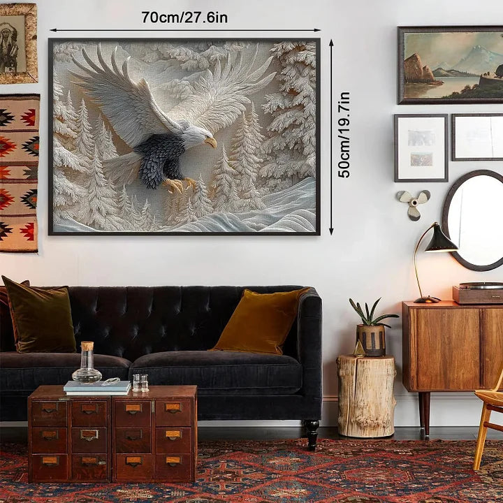 TalonCraft - Puzzle Decorativo da Interno con Aquila Intagliata