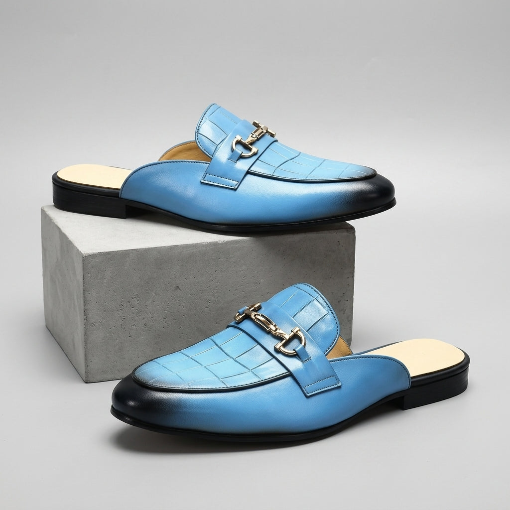 Idris - Scarpe in Pelle Con Tallone Scoperto